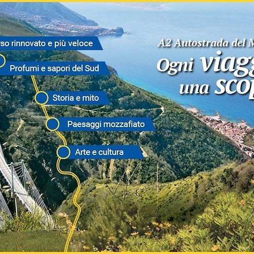 A2 Autrostrada del Mediterraneo: Anas presenta a Salerno piano di promozione offerta turistica da Fisciano a Villa S. Giovanni