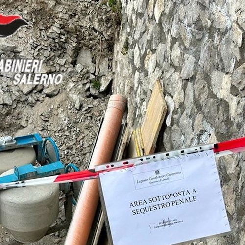 Abusivismo, denunciati titolari albergo di Amalfi: stavano realizzando piscina senza autorizzazioni