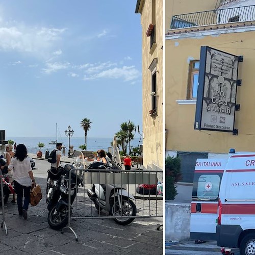 Accusa malore ad Amalfi, donna soccorsa da Polizia Municipale