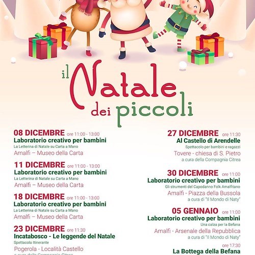 Ad Amalfi si inaugura il Villaggio di Natale al Parco Pineta