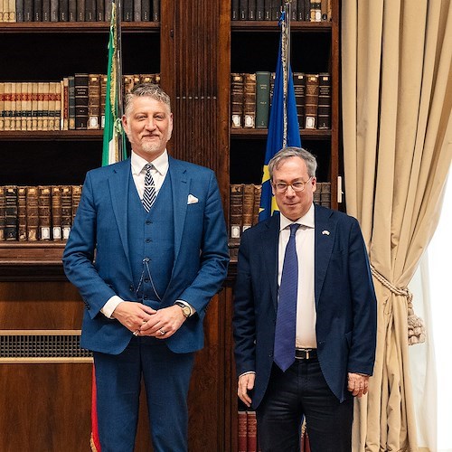 Ministro Giuli incontra ambasciatore Llewellyn<br />&copy; Ministero della Cultura