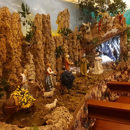 Ad Atrani allestito tradizionale presepe artistico al Santuario di Santa Maria del Bando