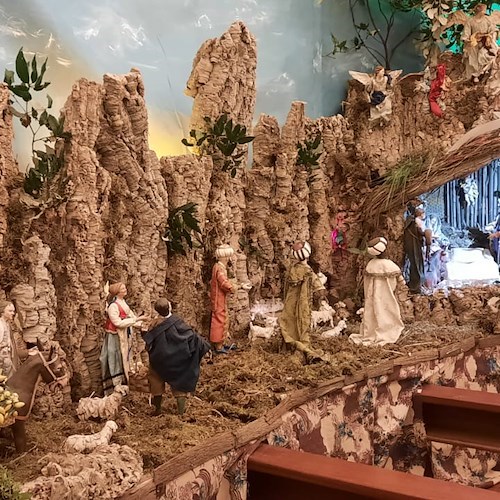 Ad Atrani allestito tradizionale presepe artistico al Santuario di Santa Maria del Bando