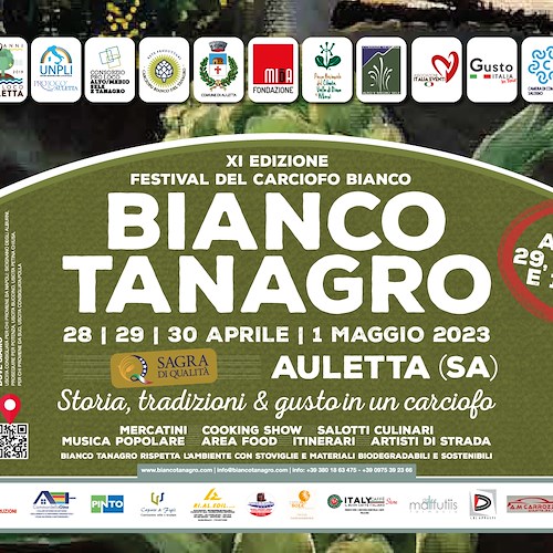 Ad Auletta la XI edizione di Bianco Tanagro: venerdì il Carciofo d’Oro al conduttore RAI Giuseppe Calabrese