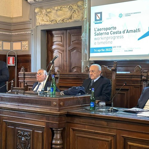 Aeroporto Salerno Costa d’Amalfi, Cascone: «Il cronoprogramma prosegue spedito. Primi voli nel 2024»