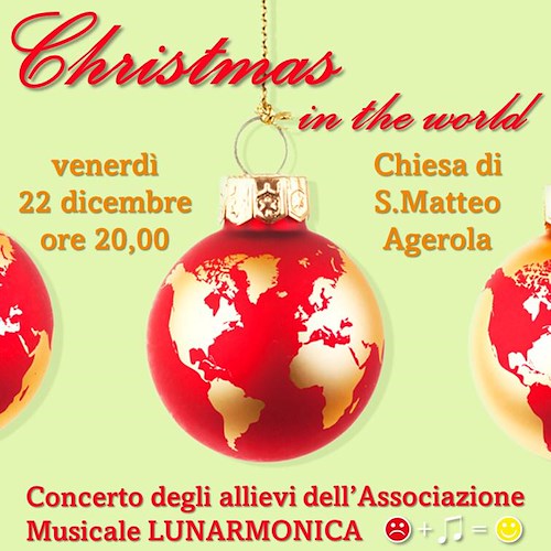 Agerola, 22 dicembre il tradizionale concerto di Natale degli allievi di Lunarmonica
