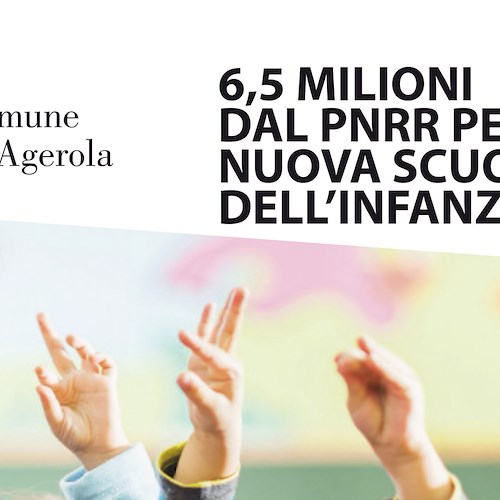Agerola, 6,5 milioni di euro dal PNNR per una nuova scuola dell'infanzia