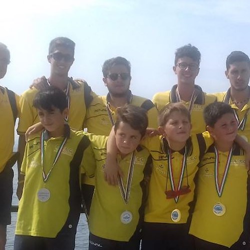 Ai Campionati Regionali di Canoa Kayak bottino pieno della San Michele di Amalfi