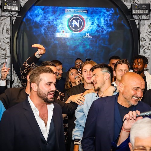 Al Magnolia la festa del terzo scudetto del Napoli: cena dei calciatori, dirigenti e staff tecnico /FOTO