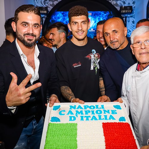Al Magnolia la festa del terzo scudetto del Napoli: cena dei calciatori, dirigenti e staff tecnico /FOTO