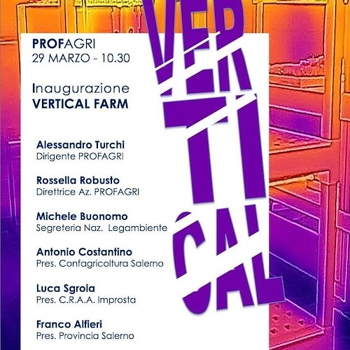 Al "Profagri" di Salerno nasce la vertical farm: 29 marzo l'inaugurazione