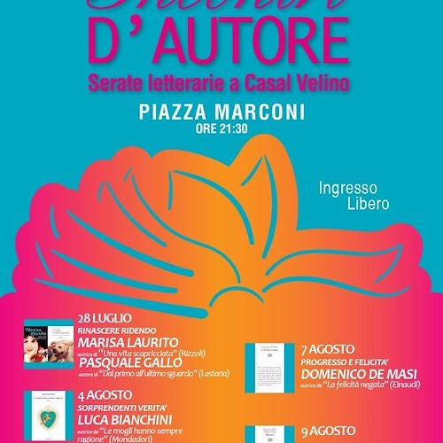 Al via "Incontri d'Autore. Serate letterarie a Casal Velino". La prima serata con Marisa Laurito 