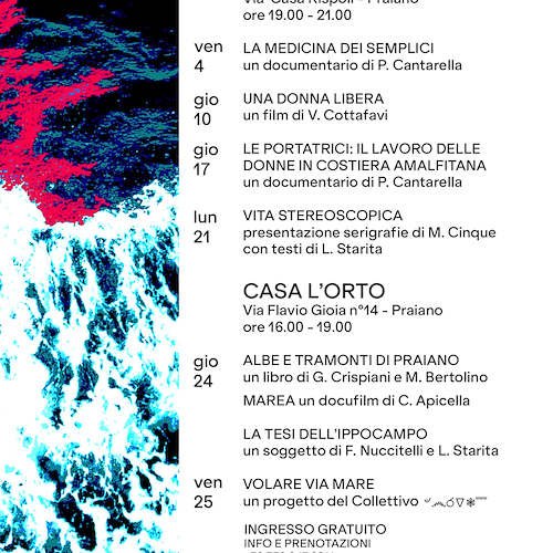 Al via la terza edizione di Marea Art Project: nelle residenze artistiche della costiera amalfitana una ricerca sulle janare 