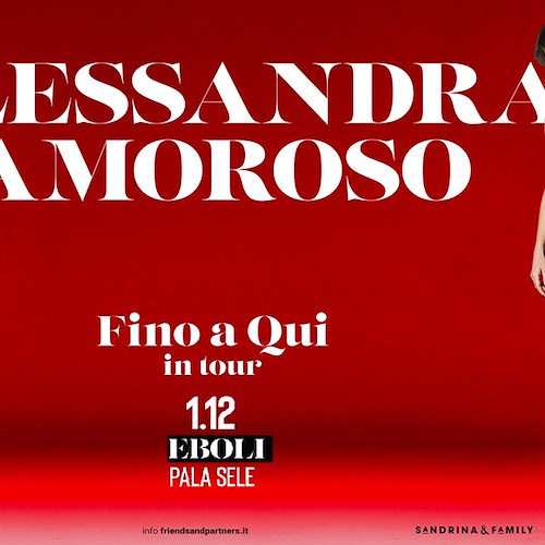 Alessandra Amoroso torna live con “Fino a qui in tour”: prima tappa 1° dicembre al PalaSele di Eboli