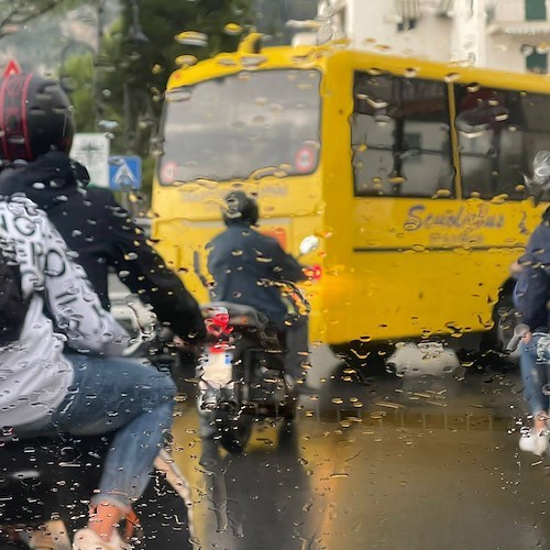 Allerta meteo arancione, martedì 16 maggio scuole chiuse in tutta la Costiera Amalfitana
