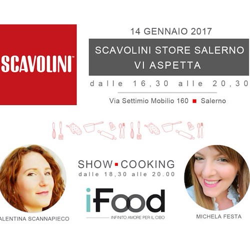Allo Scavolini Store di Salerno lo show-cooking della food blogger Valentina Scannapieco col suo pancake al limone