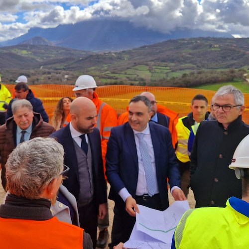Alta velocità sulla Salerno-Reggio Calabria: il sottosegretario Ferrante in visita alle aree di cantiere del Lotto 1a
