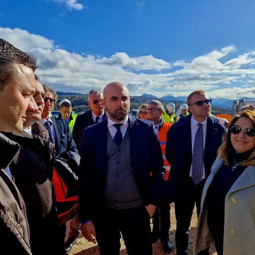 Alta velocità sulla Salerno-Reggio Calabria: il sottosegretario Ferrante in visita alle aree di cantiere del Lotto 1a