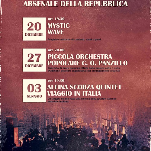 Amalfi, 20 dicembre il ritorno della rassegna "InCanti d'Autore" 