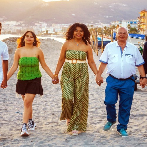 Il Comandante Barra con la famiglia