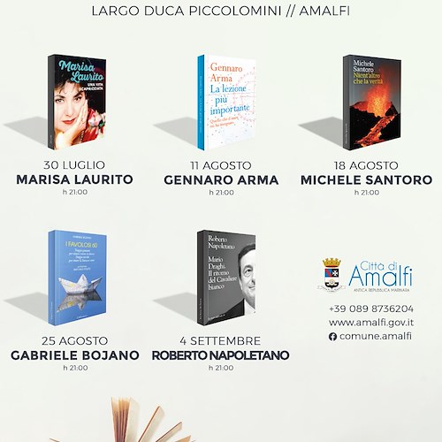 Amalfi d'Autore, Gennaro Arma presenta "La lezione più importante"