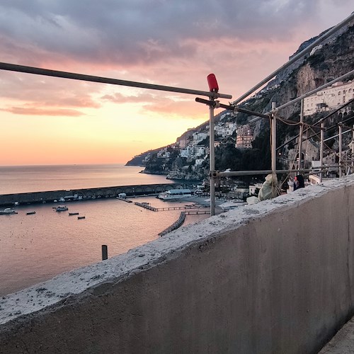 Amalfi: dal 13 marzo vietato transito su SS163 in orario notturno per messa in sicurezza costone Vagliendola