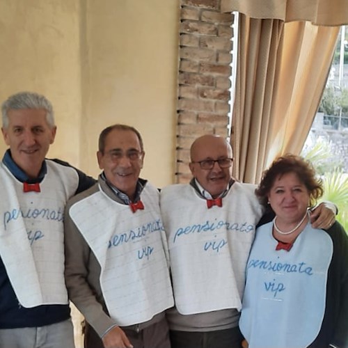 Amalfi, festa di pensionamento per quattro impiegati comunali 