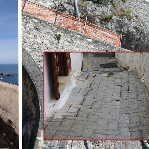 Amalfi, manca l'ultimo getto di calcestruzzo per il ripristino di Via Annunziatella