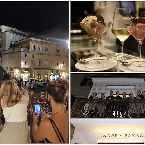 Amalfi, Pansa apre una boutique del cioccolato e del gelato con vista Duomo [FOTO]