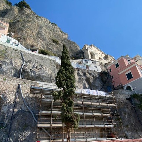 Amalfi, ponteggi per ricostruire Via Annunziatella: su SS163 interruzione transito notturno 