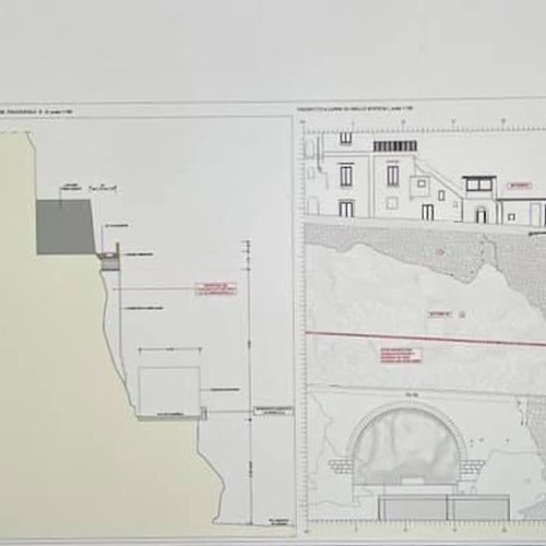 Amalfi, ricostruzione stradina Annunziatella: ecco il progetto