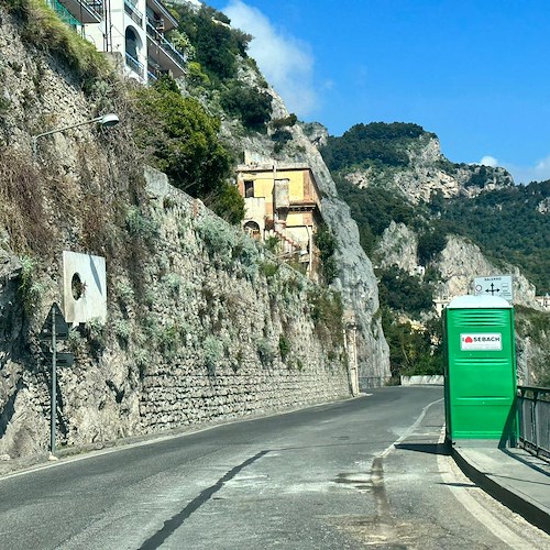 Amalfi, ripristinata viabilità a 9 mesi dal crollo dei muri di contenimento sotto la Statale