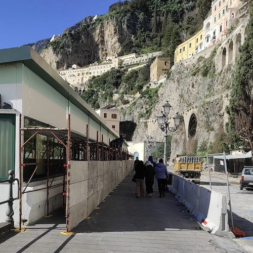 Amalfi, ripristinato passaggio pedonale per il porto