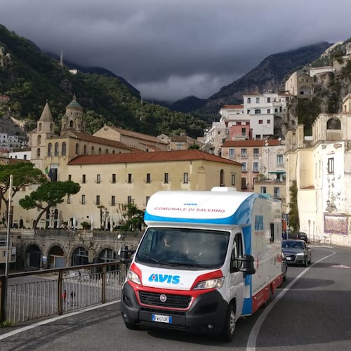 Amalfi, sabato 14 novembre giornata dono del sangue in piazza Municipio