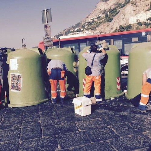 Amalfi, scattano le sanzioni per errato conferimento dei rifiuti