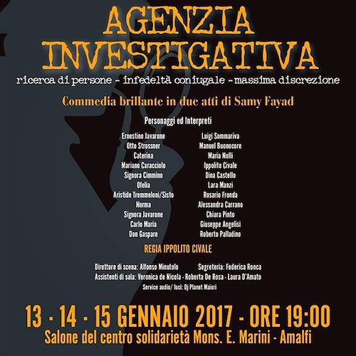 Amalfi, tradimenti ed equivoci nella commedia 'Agenzia investigativa'