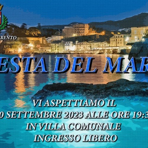 Ambiente: 20 settembre Sorrento celebra la "Festa del mare"