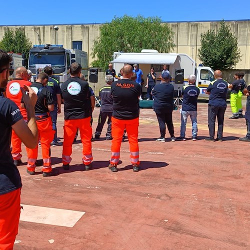 Anche in Costa d'Amalfi i mezzi della Protezione Civile Regionale per il contrasto agli incendi boschivi