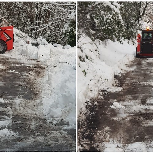 Ancora disservizi telefonici in Costiera: a causa della neve è arduo trasportare gruppo elettrogeno 