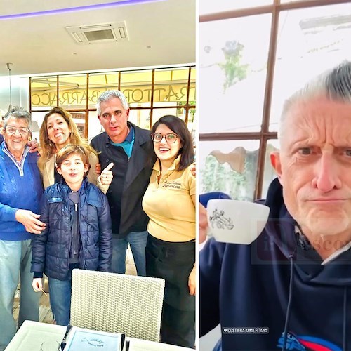 Andrea Lucchetta arriva in Costiera: allenamenti a Tramonti e tappa di gusto da Barracca ad Amalfi
