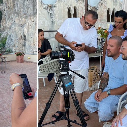 Andrea Sannino gira il videoclip di "Ce vuo’ tu" all'Anantara Convento di Amalfi: «Qui mi sento a casa!» /VIDEO