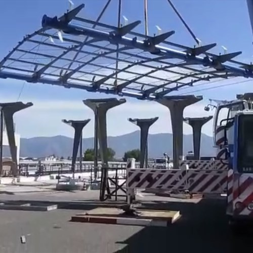 Angri, ecco la nuova stazione di esazione per l’ingresso all’autostrada Napoli-Salerno [VIDEO]