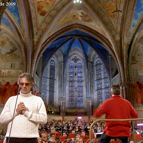 Assisi: Andrea Bocelli al 35° Concerto di Natale nella Basilica di San Francesco