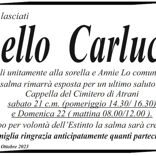 Lutto Carlucci