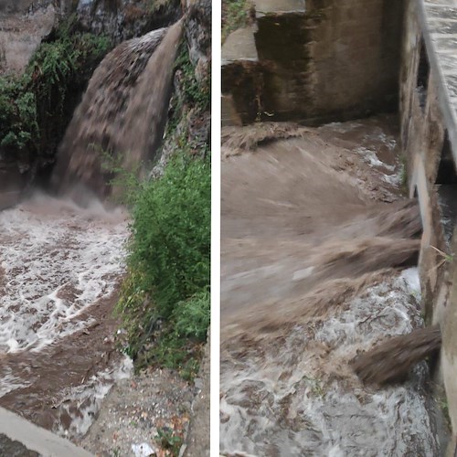 Atrani: buona la prima per la briglia risistemata, nonostante nubifragio ha trattenuto il fango