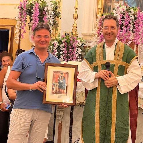 Atrani, Don Christian Ruocco a Santa Maria del Bando per la sua prima messa da parroco del piccolo borgo