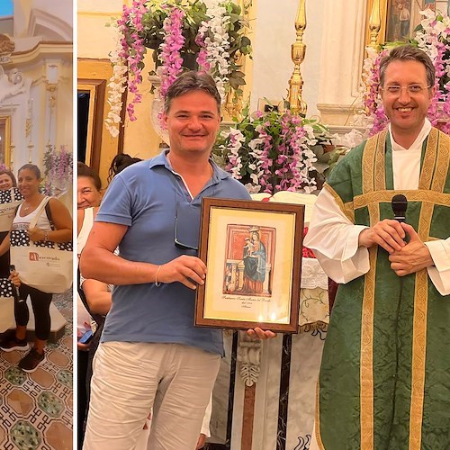 Atrani, Don Christian Ruocco a Santa Maria del Bando per la sua prima messa da parroco del piccolo borgo