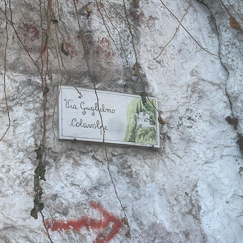 Atrani, interdetta Via Guglielmo Colavolpe per caduta pietre