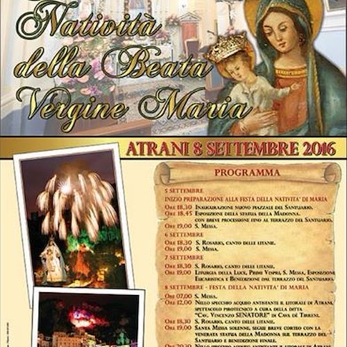 Atrani, l'8 settembre è festa a Santa Maria del Bando /PROGRAMMA