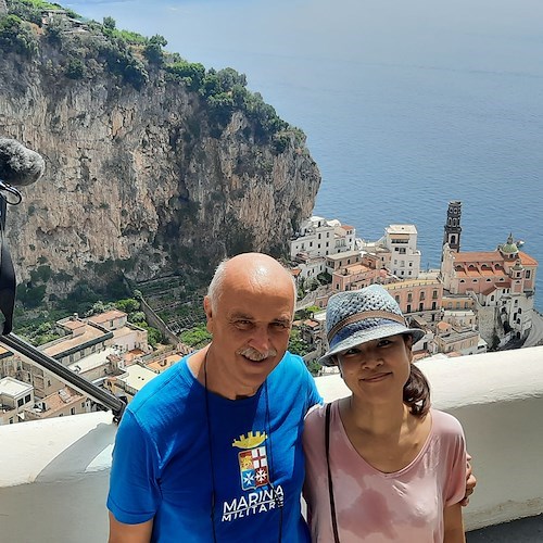 Atrani sarà protagonista della TV giapponese, oggi le riprese al Santuario di Santa Maria del Bando e alla Grotta di Masaniello